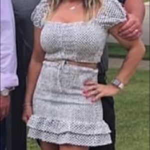 Crystal doll top and skirt outfit size M